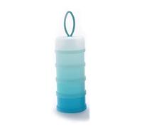 Csafyrt Protein Powder Travel Container 4 Couches Formule Rangement Contauteur Snack Boîte à Voyager Bleu