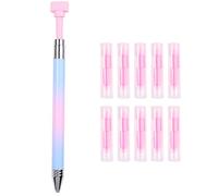 Csafyrt Stylo de cire rechargeable automatique 5 9 pouces stylos d'art en plastique diamant avec 10 pièces recharges de cire pour le