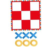 Csafyrt Tic Tac Toe Game Outdoor 47x47 Pouces Portable Giant Tic Tac Toe Jeux de Plein air Amusants pour Les Enfants Famille