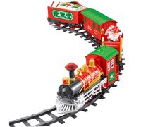 Csafyrt Train de Noël Sound Light Sound Santa sur Sleigh Christmas Train Auth The Tree Electric Festive Toys