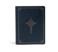 Csb Ancient Faith Study Bible, Navy Leathertouch