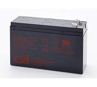 CSB - Batterie au plomb AGM R1224WF2F1 12 V 24 Ah 151 x 51 x 98,3 mm + pôle 6,3 / pôle 4,8 mm résistant aux courants