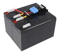 CSB Batterie de rechange parfaitement compatible avec la batterie APC-RBC48 prémontée avec câble et prise