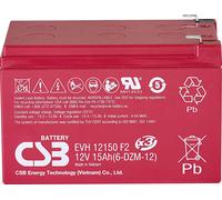 CSB Battery EVH 12150 EVH12150X3 Batterie au plomb 12 V 15 Ah plomb (AGM) (l x H x P) 151 x 102 x 98 mm cosses plates 6,35