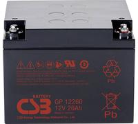 CSB Battery GP 12260 Standby USV GP12260B1 Batterie au plomb 12 V 26 Ah plomb (AGM) (l x H x P) 166
