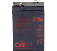CSB Battery GP 645 Onduleur de veille GP645F1 Batterie au plomb 6 V 4,5 Ah en plomb non tissé (AGM) 70 x 107 x 48 m
