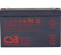 CSB Battery GP 672 Onduleur de Veille GP672F1 Batterie au Plomb 6 V 7,2 Ah en Plomb Non tissé (AGM) (l x H x P) 151 x 101 x 34 mm