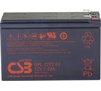 CSB Battery GPL 1272 GPL1272-F2FR Batterie au plomb 12 V 7.2 Ah plomb (AGM) (l x H x P) 151 x 98 x 65 mm cosses plates 6,35 mm