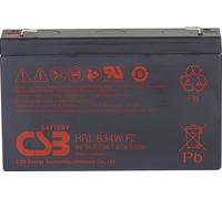 CSB Battery HRL 634W high-rate longlife HRL634W Batterie au plomb 6 V 8.4 Ah plomb (AGM) (l x H x P) 151 x 99 x 34 mm cosses