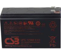 CSB Battery UPS 123606 high-rate UPS123606F1F2 Batterie au plomb 12 V 7 Ah plomb (AGM) (l x H x P) 151 x 99 x 51 mm cosses plates 6,35 mm sans entretien,