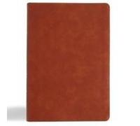 Csb Giant Print Single-Column Bible, Burnt Sienna Leathertouch