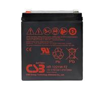 CSB HR1221W Sealed Lead Acid (VRLA) 12V batterie rechargeable - Batteries rechargeables (21 Wh, Sealed Lead Acid (VRLA), 12 V, Noir)