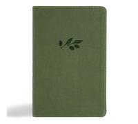 CSB Large Print Personal Size Reference Bible, Digital Study Edition, Olive Leathertouch