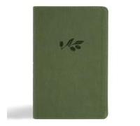 Csb Large Print Personal Size Reference Bible, Digital Study Edition, Olive Leathertouch