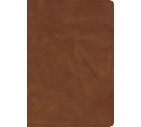 CSB Single-Column Compact Bible, Holman Handcrafted Collection, Zipper Closure, Marbled Tan Premium Calfskin