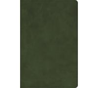 CSB Single-Column Compact Bible, Holman Handcrafted Collection, Zipper Closure, Olive Premium Calfskin