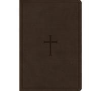CSB Super Giant Print Reference Bible, Brown (de piel falsa)