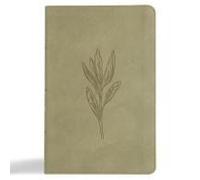 Csb Thinline Bible, Digital Study Edition, Sage Suedesoft Leathertouch