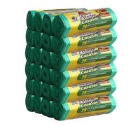 CSC - Sac Poubelle 30L pour Poubelle Sous Évier, 480 Pièces, 50x65cm Sac Tri Sélectif Intérieur avec Lacets, Anti-Goutte et Anti-Perforation, Sacs à Déchets Résistants, 24 Rouleaux, Vert