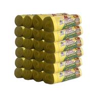 CSC - Sac Poubelle 40L pour Poubelle Sous Évier avec Poignées, 360 Pièces, 55x65cm, Sac Tri Sélectif Intérieur Anti-Goutte et Anti-Perforation, Sacs à Déchets Résistants, 24 Rouleaux, Jaune