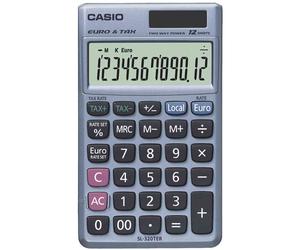 [CSCALSL120TERB] CASIO calculatrice SL-320 TER Plus, alimentation solaire/pile