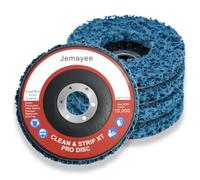 CSD Disque de Nettoyage 125mm Lot de 5 Disque Abrasif Pour Meuleuse D'angle | Bleu, pour métal INOX, Acier, Fer, Bois et Plastique, Traitement de Surface de la Enlever la Rouille Peinture
