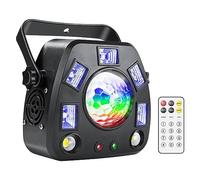 CSDASW 4IN1 LED DJ lumières à Distance projecteur Stroboscope Boule Magique UV Noir scène Effet d'éclairage DJ Disco fête Vacances Barre de Danse