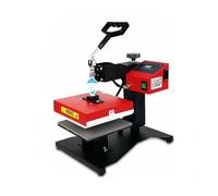 CSDASW Machine d'impression par Transfert Thermique, Petite Presse à Chaud, Machine d'estampage for t-Shirts, Chemises, Logos, Tapis de Souris en Cuir Positionnement précis(15 * 15)