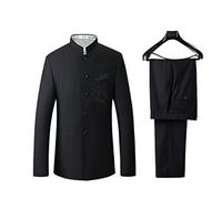 CSDASW Self Defense Tactical Gear Stealth Anti Cut Blazer Couteau Lame Veste Résistante Aux Coupures Vêtements Anti-Coupure De Sécurité Haute résistance(Have embroidery with pants,Small)