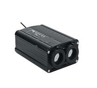 CSDASW Source de lumière double à fibre optique, télécommande moteur 32W RGBW, éclairage plafond effet étoilé câble 800pcs 4M Facile à dissimuler