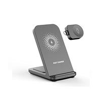 CSDASW Support de Chargeur sans Fil 30W for Watch 4 Active 2/1 3 in 1 Station Chargement Rapide Compact et Puissant(for Samsung Watch)