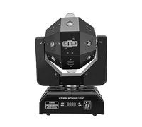 CSDASW Tête Mobile Faisceau Lumineux Stroboscope Football DJ Boule Disco for Boîte De Nuit Fête RGBW 4In1 LED Lumière De Scène Professionnelle