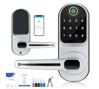 CSEDF-CRYP Serrure de porte intelligente, Ce Certifie Serrure de porte électronique, pour l'extérieur, contrôle via Bluetooth et à distance via application, facile à mettre à niveau Smart Lock