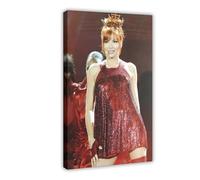 CSESTCGN Mylène Farmer Poster 9 sur toile - Décoration murale pour salon, chambre à coucher - 40 x 60 cm