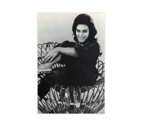 CSESTCGN Poster actrice Dalida sur toile - Décoration murale pour salon, chambre à coucher - 30 x 45 cm