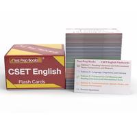 CSET English Study Cards 2026-2027: Test Prep and Practice Questions for the California Subject Examination for Teachers [Full Color Cards]