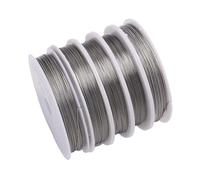CSFFA 1 Rouleau/Lot de 0,3/0,45/0,5/0,6 mm de Fil de Perles en Acier Inoxydable résistant for la Fabrication de Bijoux(Steel Wire_1.0mm)