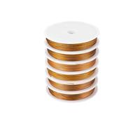 CSFFA 1 Rouleau/Lot de 0,3/0,45/0,5/0,6 mm de Fil de Perles en Acier Inoxydable résistant for la Fabrication de Bijoux(Gold Steel Wire_0.7mm)