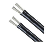 CSFFA 2~100m UL2468 2Pin fil rouge noir 30 28 26 24 22 20 18 16AWG câble de haut-parleur for voiture Audio LED 12V JST ligne de connecteur(Black-White,5 METERS_30AWG (0.08MM2))