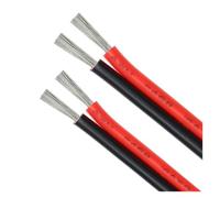 CSFFA 2~100m UL2468 2Pin fil rouge noir 30 28 26 24 22 20 18 16AWG câble de haut-parleur for voiture Audio LED 12V JST ligne de connecteur(Red-Black,50 METERS_30AWG (0.08MM2))