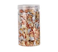 CSFFA 2 à 10 g de Flocons de résine époxy Brillants for décoration Artistique, Remplissage en Feuille dorée for la Fabrication de Bijoux en résine, Nail Art, Artisanat(Mixed-Bottle_2 Grams)