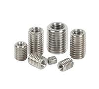 CSFFA Adaptateur de filetage intérieur et extérieur en acier inoxydable, écrou de Conversion de vis interne et externe, écrou d'adaptation M4 M5 M6 M8 M10 6 pièces(M10xM6x20)