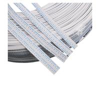 CSFFA Câble d'extension UL2468 24 AWG 7P 8P 9P 10P 12P, plat, isolé PVC, en cuivre, for connexion électronique, bleu et blanc.(10P)