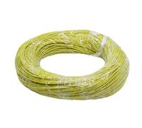 CSFFA Câble électrique flexible en cuivre for camping-car, câble électrique en PVC monoconducteur multibrins 300/500 V for câblage audio automobile(Yellow,10 METERS_22AWG (0.3MM2))