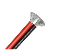 CSFFA Câble électrique flexible en silicone souple 1/5 m, 2 broches ou noir/rouge, calibre 30/28/26/24/22/20/18/16/14/12/10/8 AWG(2Pins Red Black,1 METER_12AWG)