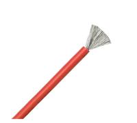 CSFFA Câble électrique flexible en silicone souple 1/5 m, 2 broches ou noir/rouge, calibre 30/28/26/24/22/20/18/16/14/12/10/8 AWG(Red,1 METER_20AWG)