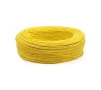 CSFFA Câble électrique UL1015 multibrins 24 22 20 18 16 14 12 10 8 AWG 600 V, 2/5/10 m, câble en cuivre étamé PVC for éclairage de lampe(Yellow,5 METERS_10 AWG)