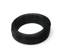 CSFFA Câble électronique haute température isolé en plastique FEP et fil PTFE UL1332, 2/5/10 m, calibre 28/26/24/22/20/18/16/14/12/10 AWG, for imprimante 3D(Black,10 METERS_20AWG)