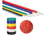 CSFFA Câble électronique UL1007 de 2/5 m, calibre AWG 30, 28, 26, 24, 22, 20, 18 ou 16, for lampes LED DIY, 300 V, en cuivre étamé isolé PVC.(Red,2 METERS_18 AWG)