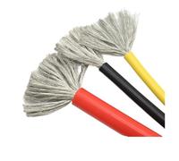 CSFFA Câble résistant à la chaleur de 1 mètre, fil de silicone ultra-souple en cuivre flexible haute température, calibre 11 10 8 7 6 4 3 2 AWG(Green,1 METER_8AWG)